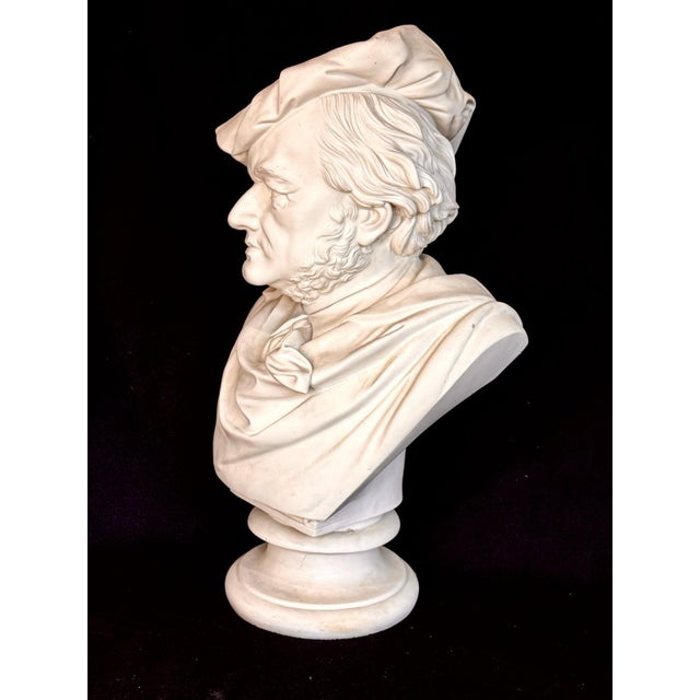 Here is a rare example of the largest statuary Parian portrait bust of famed 19th century composer and musician Richard...