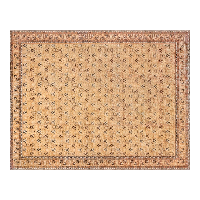 Large Antique Indian Agra Rug For Sale