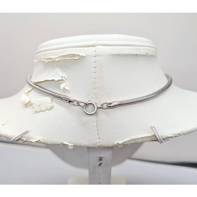 1970s Vintage 1975 Signed Napier Book Piece Goldtone & Rhodium Plated Bib Necklace For Sale - Image 5 of 8