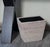 2020s Artifacts Rattan Rectangular Tapered Waste Basket with Metal Liner in White Wash - 11" For Sale - Image 5 of 6