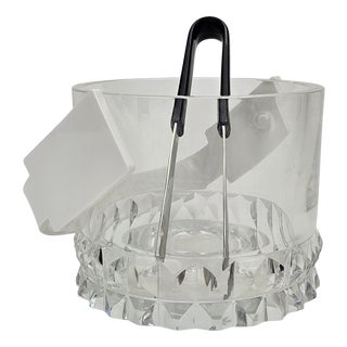 Ice Bucket & Ice Tongs by Nils Johan for Ingeborg Lundin, Set of 2 For Sale
