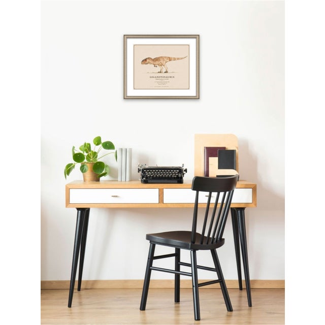 Atelier Aria Lumae Kai Hanna Van Wouden Giganotosaurus Carolinii Original Scientific Watercolor Fine Art Cotton Rag Gallery Board Print 20 X 16 For Sale - Image 15 of 15