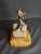1960s Vintage Sterling Silver 925 Fiddler on the Roof Figurine on Marble Base 6.5" For Sale - Image 5 of 18