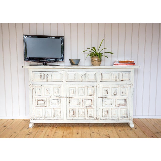 Vintage Spanish Sideboard in Oak, 1920s For Sale - Image 17 of 18
