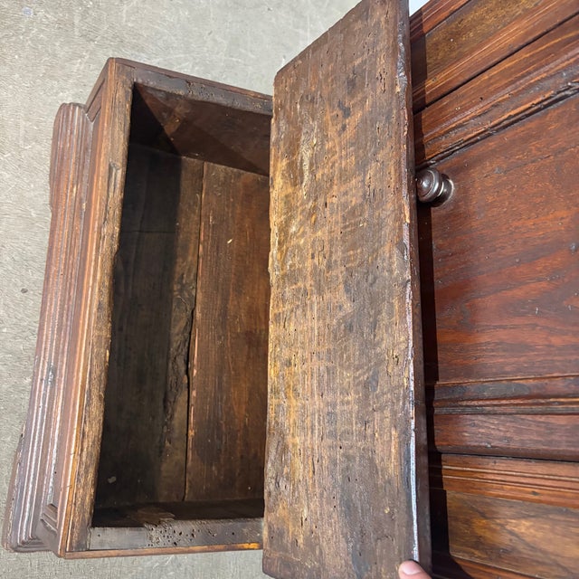 Wood Antique Walnut Kneeler, 1700s For Sale - Image 7 of 12