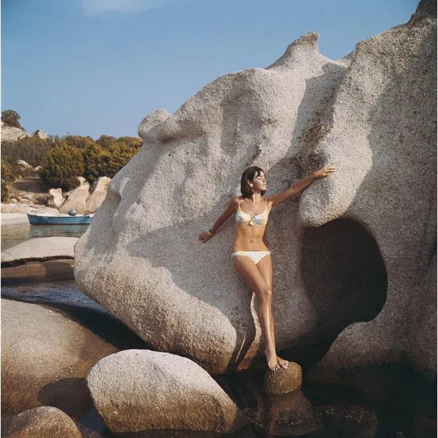 Olimpia Hruska (1964) Limited Estate Stamped - Giant (Photo by Slim Aarons) Swedish model Olimpia Hruska, wearing a...
