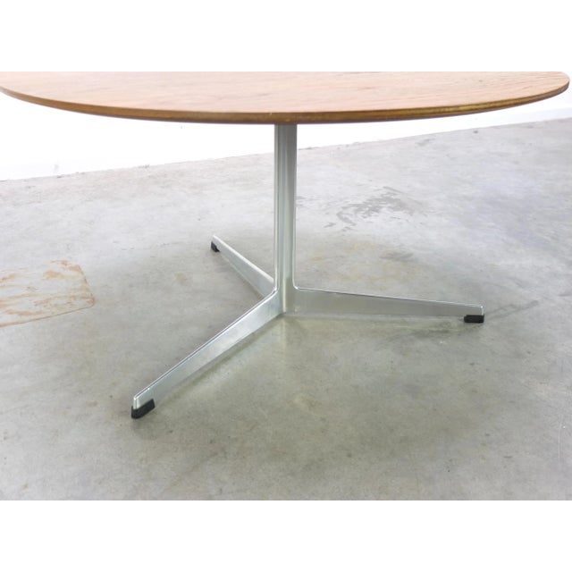 Early Round Teak Coffee Table by Arne Jacobsen for Fritz Hansen, 1960s For Sale - Image 11 of 17