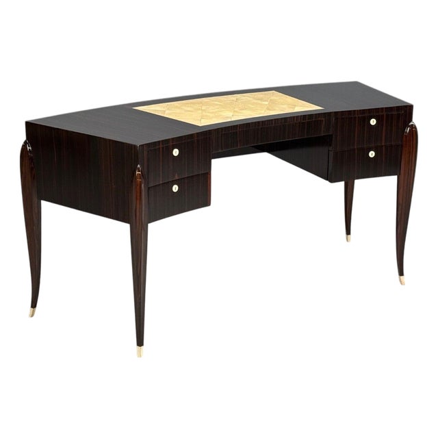 Émile-Jacques Ruhlmann Attr., Macassar Mahogany, Shagreen, France, 1900s For Sale