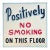 Antique Hand Painted No Smoking Sign From Knoxville Building For Sale
