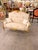 Textile Vintage Rococo Canapa Loveseat Blush Beige Damask Upholstery For Sale - Image 7 of 8