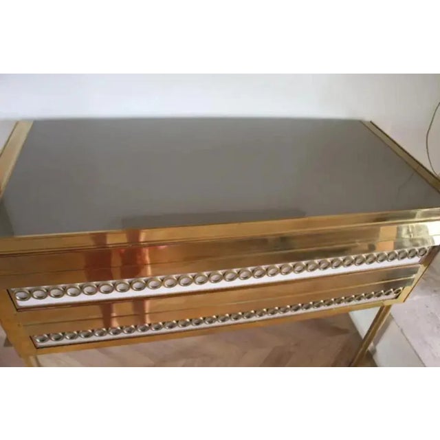 Beige and Gray Tinted Murano Glass Chest of Drawers, 1960s For Sale - Image 10 of 13