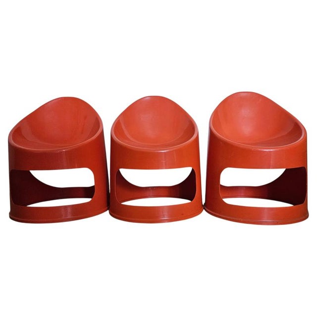 Space Age Children's Tub Chairs, Italy, 1970s, Set of 3 For Sale - Image 10 of 10
