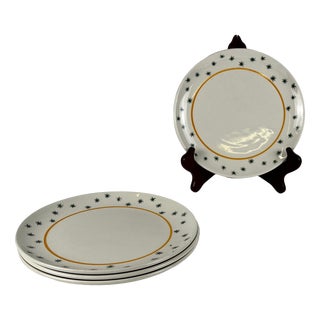 Primefleur Creation Constellation Model Dessert Plates from Gien, 1950s, Set of 4 For Sale