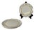Primefleur Creation Constellation Model Dessert Plates from Gien, 1950s, Set of 4 For Sale