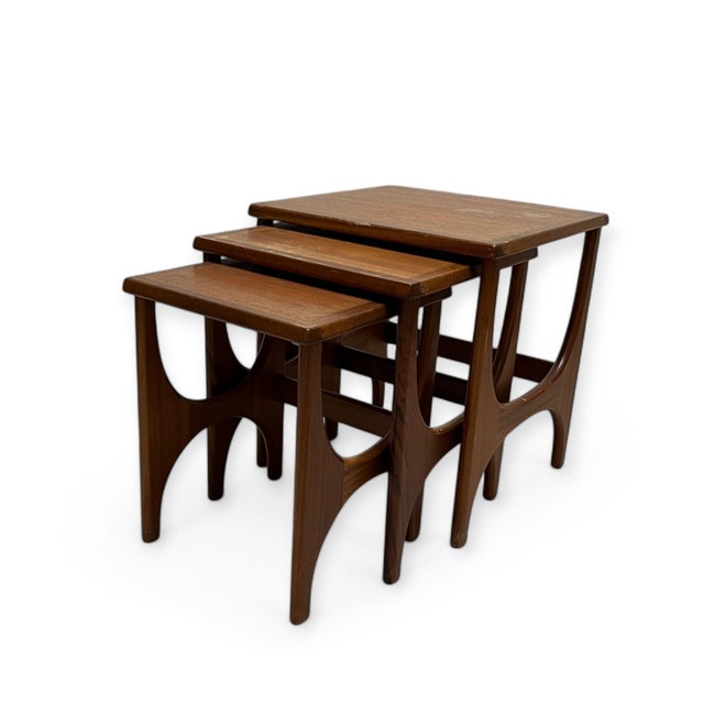 Wood Mid-Century Scandinavian Teak Nesting Tables, 1960s, Set of 3 For Sale - Image 7 of 7