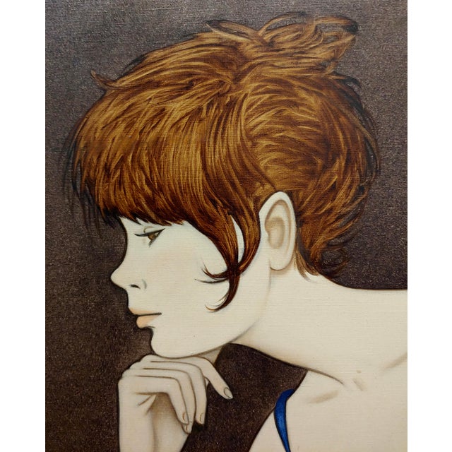 Philippe Noyer - Girl & a Monkey - Oil Painting For Sale In Los Angeles - Image 6 of 10