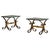 A French Art Deco side table from the 1950s, where structure and ornament meet in balance. The base is hand-wrought in...