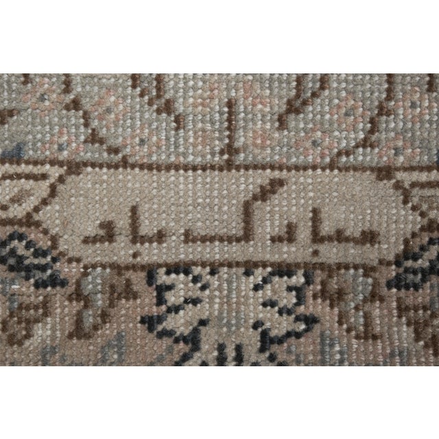 Textile Mid 20th Century Vintage Turkish Long Runner - Floral Stair Carpet 2'7" X 24'7" For Sale - Image 7 of 13