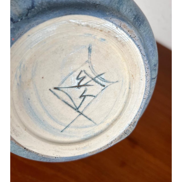 Mid-Century German Studio Pottery Vase by Karin and Walther Zander, 1960s For Sale - Image 11 of 15