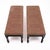 1900 - 1909 Pair of French Napoleon III Style Mahogany Upholstered Storage Benches, Circa 1900 For Sale - Image 5 of 9