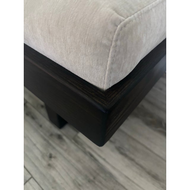 Ebony Harvey Probber Attributed “Series 70” Solid Oak Bench, Circa 1950s For Sale - Image 8 of 10