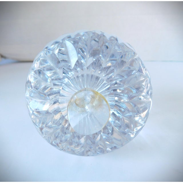 1990s Vintage Crystal Carved Apple Paperweight For Sale - Image 5 of 8