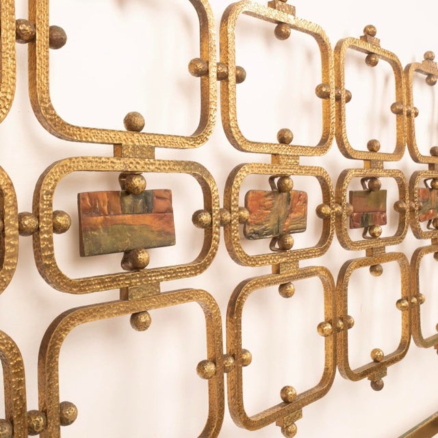 8605 Bed in Brass and Bronze by Osvaldo Borsani for Borsani Varedo, 1959 For Sale - Image 9 of 18