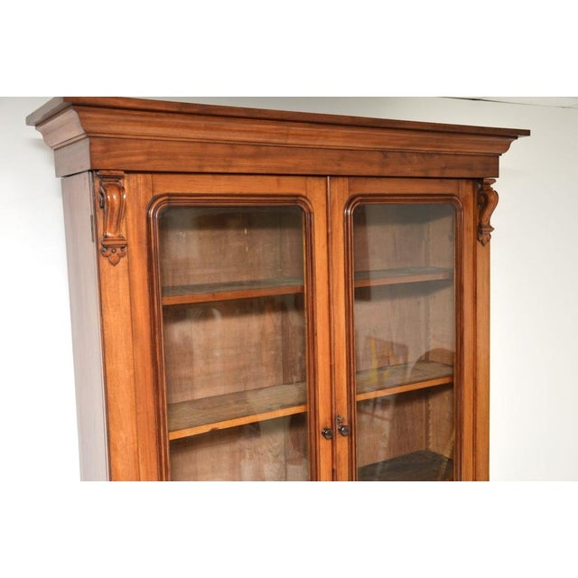 Antique Victorian Breakfront Bookcase, 1840s For Sale - Image 6 of 14