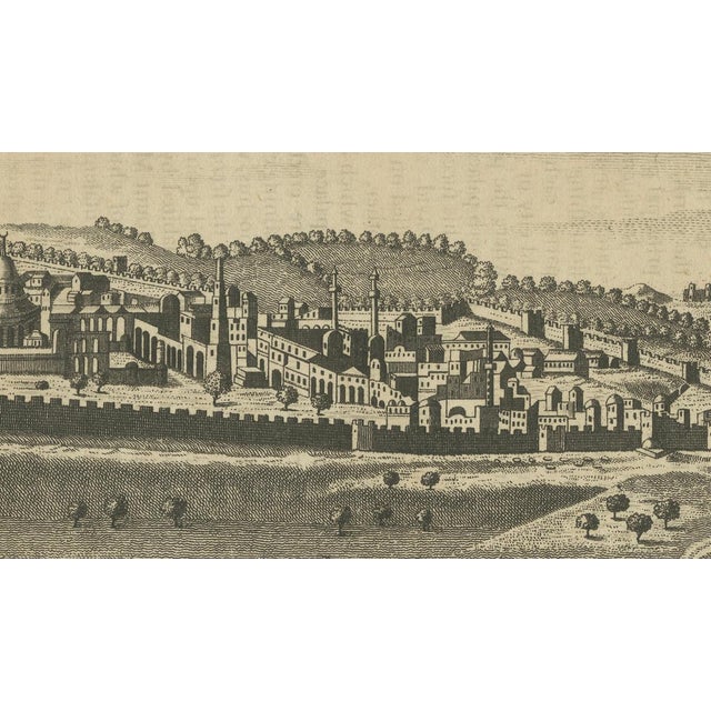 Antique Engraved View of Jerusalem from Millar, 1760s For Sale - Image 10 of 11