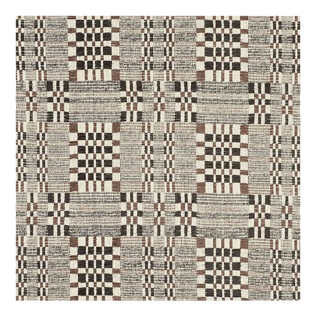 Sample - Schumacher Brimfield Fabric in Cinder For Sale