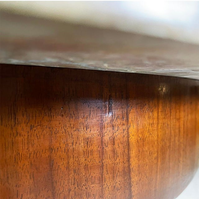 Italian Charles X Style Wood and Pink Marble Round Dining Table, 1930s For Sale - Image 15 of 18