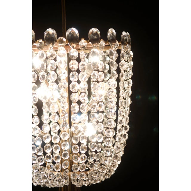 Cut Crystal Rondino Chandelier by J.T. Kalmar, 1950s For Sale - Image 13 of 18