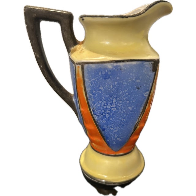 Asian Vintage Hand Painted Nippon Sugar Shaker With Matching Creamer For Sale - Image 3 of 5