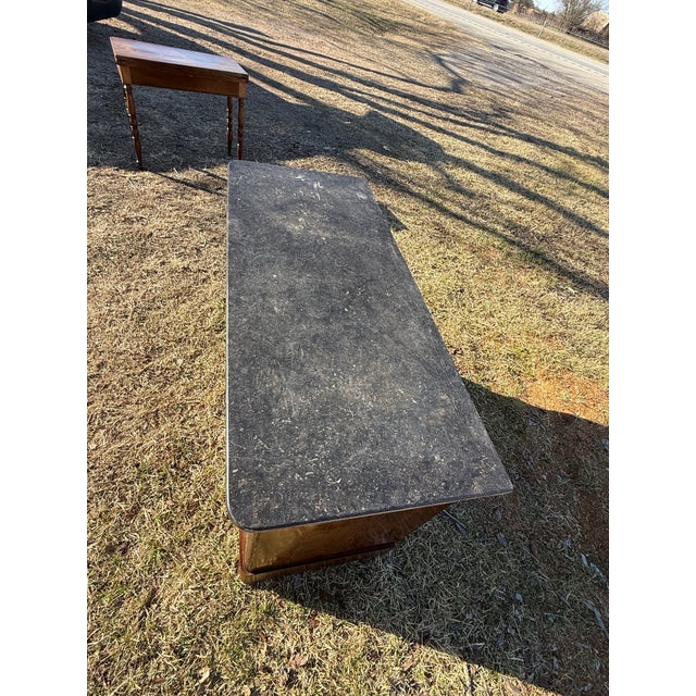 19th Century Louis Philippe Flam Mahogany Marble Top Chest of Drawer / Commodes For Sale - Image 10 of 12