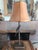 Wood Vintage Bronze Table Lamp With Two Parrots For Sale - Image 7 of 17