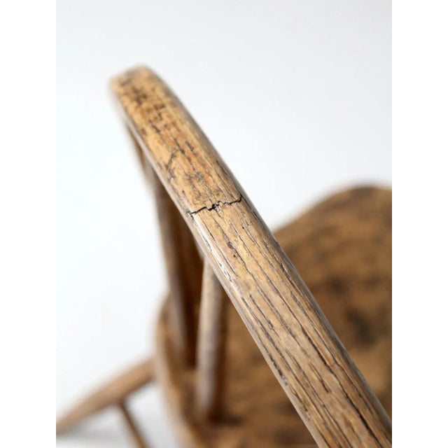 Antique Spindle Back Chair For Sale - Image 9 of 10