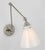 Parkington Double Library Wall Light in Polished Nickel with White Glass Designer: Chapman & Myers Height: 14" - 15"...