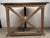 Demi-Lune Console in Driftwood Finish With Metal Top For Sale - Image 4 of 11