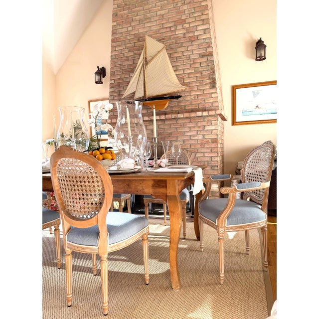 Italian Neoclassical Cane Back Chairs, Set of 6 For Sale - Image 10 of 14