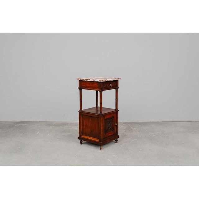 French Oak Bedside Tables, 1900, Set of 2 For Sale - Image 4 of 18