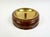 1950s Mid-Century Round Walnut and Brass Pipe Ashtray from Duk It McDonald Buffalo, USA, 1950s For Sale - Image 5 of 11