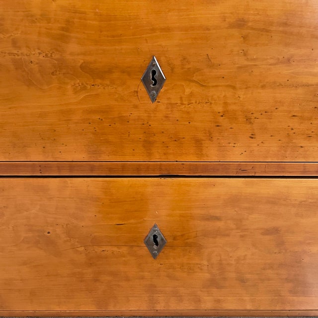 Wood German Biedermeier Style Chests of Drawers in Wood with Black Edges, 1930s, Set of 2 For Sale - Image 7 of 13
