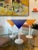 Vintage Frosted Martini Glasses - Set of 4 For Sale In Los Angeles - Image 6 of 9