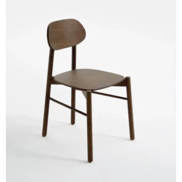Set of 4, bokken chair, beech wood stained by Colé Italia with Bellavista/Piccini Dimensions: H.81,7 D.49 W.53,5 cm...