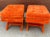 Textile 1970s Pair of Billy Baldwin Style X Bench Ottomans For Sale - Image 7 of 12