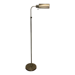 Brushed Nickel Bankers Floor Lamp