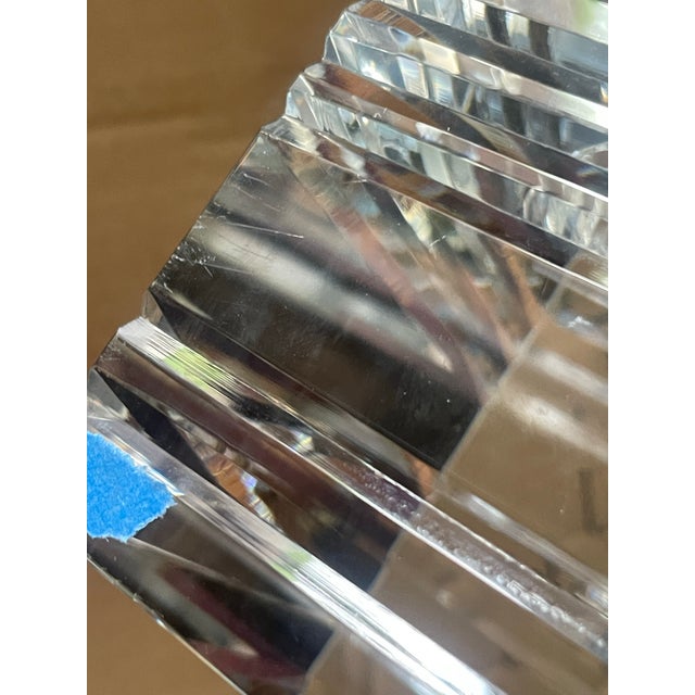 2020s Tizo Clear Cut Crystal Bowl For Sale - Image 5 of 5