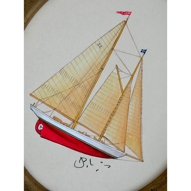 Hand-painted by master artists using acrylic paints and natural pigments, this sailboat painting is all about the...
