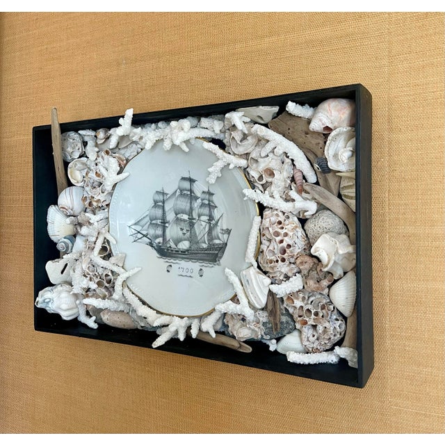 SABIN Mariner’s Reliquary — Rörstrand Porcelain Ship Assemblage For Sale - Image 4 of 5