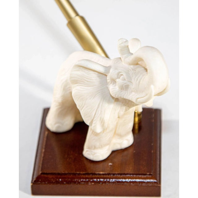 Vintage White Elephant Figurine Pen Holder, Jaipur, Rajasthan India For Sale - Image 9 of 13